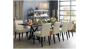 Lowe Ivory Leather Dining Chair Extension Dining Table Dining Table Leather Dining Chairs