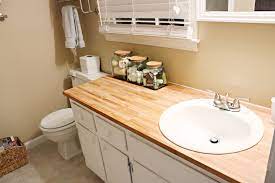 Custom sizes & shapes · free shipping · expert design help Hot Mess Makeover Bower Power Diy Bathroom Vanity Makeover Bathroom Countertops Countertops