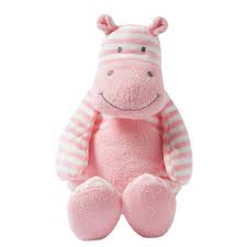 Giggle Large Striped Hippo Stuffed Animal Toy Hipopotamo