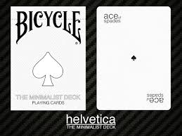 Maybe you would like to learn more about one of these? Bicycle Minimalist Helvetica Deck One Font For A Modern Design Max Playing Cards