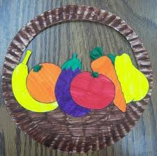 Paper Plate Fruits Bowl Craft Vegetable Crafts Fruit Crafts November Crafts Preschool