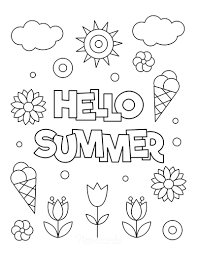 Keep your kids entertained with summer coloring pages for kids with different pages to enjoy. 74 Summer Coloring Pages Free Printables For Kids Adults