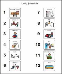 Visual Strategies Visual Schedule Autism Visual Schedules Daily Schedule Template