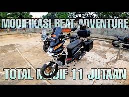 Berbicara tentang modifikasi pasti banyak orang yang tertarik dengan saat ini sudah banyak kontes modifikasi motor yang digelar di berbagai daerah. Detail Modif Honda Beat Adventure Total 11 Jutaan Full Box Touring Youtube