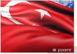 Den osmanska flottans flagga som tidigare varit grön ändrades 1793 under sultanen selim iii till en röd flagga med en vit halvmåne och en fleruddig stjärna. Poster Flagga Turkiet Pixers Vi Lever For Forandring