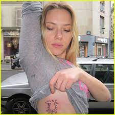 World famous tattoo & smoke shop in the ft. Scarlett Johansson New Lucky You Tattoo Scarlett Johansson Just Jared