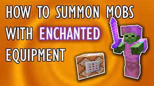 Is is armor which can a player can put on a tamed horse. How To Summon Mobs With Enchanted Equipment Comment To Command 1 Youtube