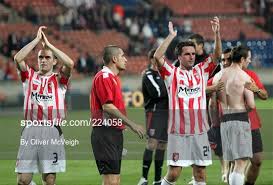 Home is at the brandywell. Paris St Germain V Derry City Uefa Cup 1st Round 2nd Leg 224058 Sportsfile