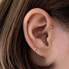 Tiny Cartilage Huggie Hoop Earrings Made From Sterling Silver Earings Piercings Upper Ear Piercing Cartilage Earrings Hoop