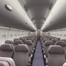 Economy Airplane Cabin Interior 3d Obj Airplane Interior Cabin Interior Cabin Aesthetic