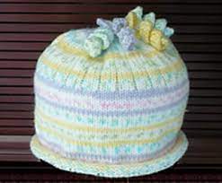 Deceptively Simple Roll Brim Hat Pattern By Ginny Schweiss Baby Hats Knitting Machine Knitting Machine Knit Patterns
