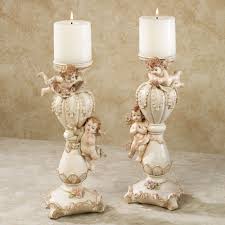 Playful Cherubs Candleholder Set Candle Holders Wood Candle Holders Luxury Candles