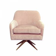 Its roomy design, plush cushions and pillows ensure comfort while soft velvet upholstery satisfies your textural senses, and a gold metal swivel base adds elegance while enabling you to turn freely while you sit and read. Abigail Modern Pink Velvet Swivel Accent Chair