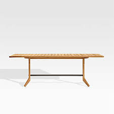 The metal dining bench on alibaba.com are perfectly suited to blend in with any type of interior decorations and they add more touches of glamor to your existing decor. Outdoor Dining Tables Metal Glass More Crate And Barrel