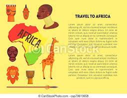 Chordify is your #1 platform for chords. Travel To Africa Banner Template With Information Text Map Of Africa With Animals Aboriginal And Cultural Signs Vector Canstock