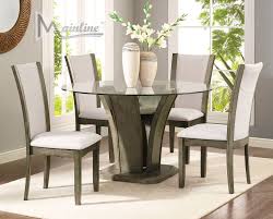 Vecelo dining table set is build with 7mm premium tempered glass, much durable than similar products. Enclave Ii Gray Table 4 Chairs 22107 32 Mainline Inc Dining Room Sets In 2021 Dining Room Design Dining Room Sets Dining Table Setting