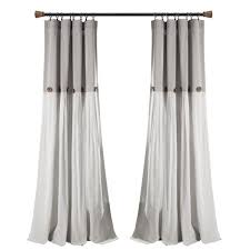 Shop items you love at overstock, with free shipping on everything* and easy returns. Gray White Linen Rod Pocket Room Darkening Curtain 40 In W X 108 In L 16t005608 The Home Depot