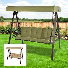 Replacement Canopy For Lowes 3 Person Swing Beige Garden Winds Replacement Canopy Canopy Interior Design Pictures