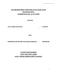 Tuntutan bagi kehilangan keuntungan dan ganti rugi khas kerana pelanggaran terma perjanjian usaha sama. Alasan Penghakiman Mtsa No 22 1713