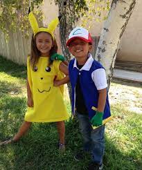 Pokemon Ash And Pikachu Pokemon Halloween Costume Pokemon Costumes Pokemon Costumes Diy