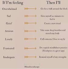I Love This A Course Of Action Directly Linked To The Feeling Feelings Actions Feelbetter In 2020 Coping Skills Self Care Activities Feelings