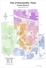 City Districts City Of Duncanville Texas Usa