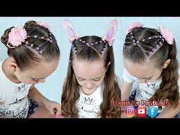 Hey all moms, aunties, big sisters, etc. Penteado Infantil De Ligas Com Orelhinhas Para Pascoa Easter Hairstyle With Rubber Band Y Easter Hairstyles Toddler Hairstyles Girl Cute Toddler Hairstyles