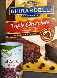 Black Bean Brownies With Mix Skinny Black Bean Brownies Recipe Brownie Recipes Ghirardelli Brownie Mix Food Recipes