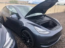 Learn more about the 2020 tesla model y long range interior including available seating, cargo capacity, legroom, features, and more. Tesla Model Y Photo Gallery Shows Huge Trunk Frunk Cargo Space