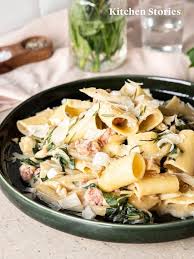 Swiss Chard Italian Sausage And White Bean Pasta Recipe With Video Rezept Salsiccia Rezepte Rezepte Italienische Wurst