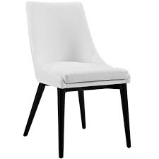 Energize Your Decor With The Sleek Viscount Side Chair Designed With A Minimalist Chic Form In 2020 Side Chairs Dining Faux Leather Dining Chairs White Dining Chairs