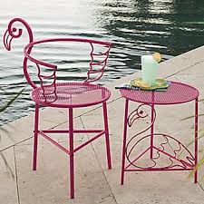 Flamingo Chair And Side Table Fancy Flamingo Flamingo Decor Flamingo