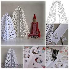You can make pretty, handmade ornaments with layers of paper. Wonderful Diy 3d Paper Christmas Tree