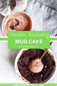 Chocolate Raspberry Vegan Mug Cake Donut Worry Be Healthy Recipe In 2020 Healthy Chocolate Recipes Vegan Mug Cakes Refined Sugar Free Recipes