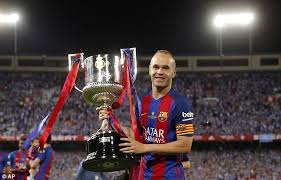 Most defensive player of the year trophies: Barcelona S Iniesta Most Successful Spanish Player Ever Daily Mail Online