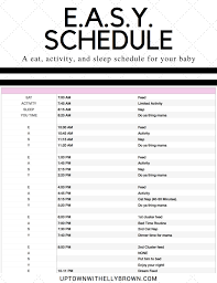 E A S Y Sleep Schedule For Your Newborn Uptown With Elly Brown