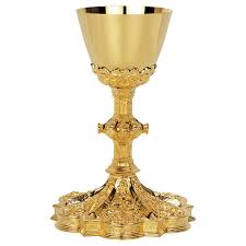 Pure gold is 24 karat, meaning that 24 out of 24 parts of the metal are gold. Chalice And Paten Molina Wet In 24 Karat Gold In Gothic Online Sales On Holyart Com