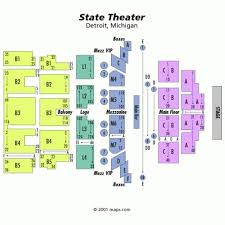 state theatre mi seating chart state theatre mi tickets