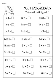 Leykwma Google Tablas De Multiplicar Hojas De Calculo Fichas De Matematicas