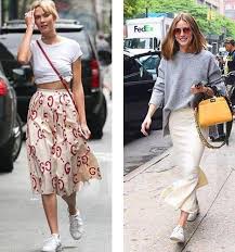 17 Sassy Ideas To Wear Skirts And Sneakers - Pretty Designs