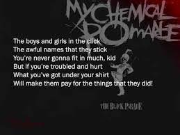 For this artist we have 11 music codes thus far. Teenagers By My Chemical Romance Songfacts