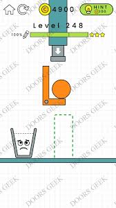 To do this you can should us your creative drawing skills. Happy Glass Level 248 Solution Doors Geek