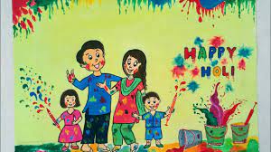 How To Draw Happy Holi Festival Drawing For Kids Happy Holi Drawing For Kids Youtube Draw cartoon kids isn't too difficult! how to draw happy holi festival drawing for kids happy holi drawing for kids