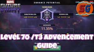Having to wait to unlock a native t2 isn't something new, i i bgg b understand why people are choosing this particular. Level 70 T3 Advancement Guide Marvel Future Fight Youtube