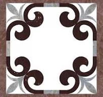 Vesta Statuario and Latin Blue Waterjet Marble Mosaic