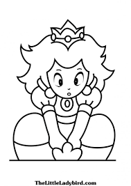 Free printable peach coloring pages for kids. Princess Peach Coloring Pages Printable 101 Coloring