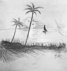 Beautiful Beach Pencil Art Drawings Art Did you scroll all this way to get facts about beautiful pencils?