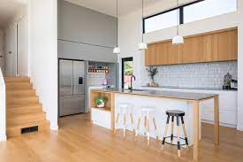 Modern timber rectangular drawer end table < 1 > catalogs. Warming Natural Modern Kitchen Contemporary Kitchen Auckland By Forte Timber Flooring Houzz