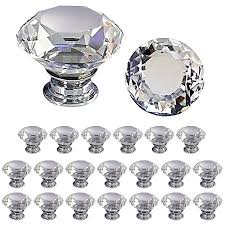 Drawer handles our drawer handles are quick and easy to fit on furniture fronts to help keep your fittings in touch with your home décor. Tlbtek 20 Pcs 30mm Diamond Glass Decorative Cabinet Dresser Knobs Set Mini Cupboard Handles Pack Faceted Crystal Drawer Pulls Bulk Kit For Furniture Bathroom Kitchen Desk Laundry Buy Online In Bahamas At Bahamas Desertcart Com