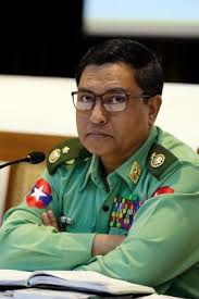 Myanmars Brigadier General Zaw Min Tun Editorial Stock Photo